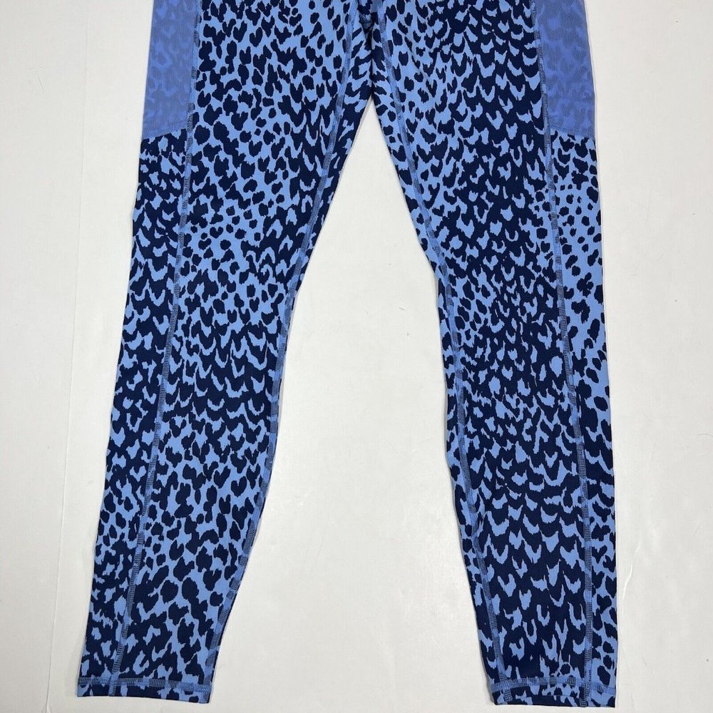 Fabletics On-The-Go PowerHold High-Waisted Legging Womens Blue Marina Sahara L - Picture 4 of 10